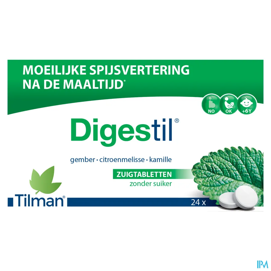 packshot van Digestil 24 tabletten