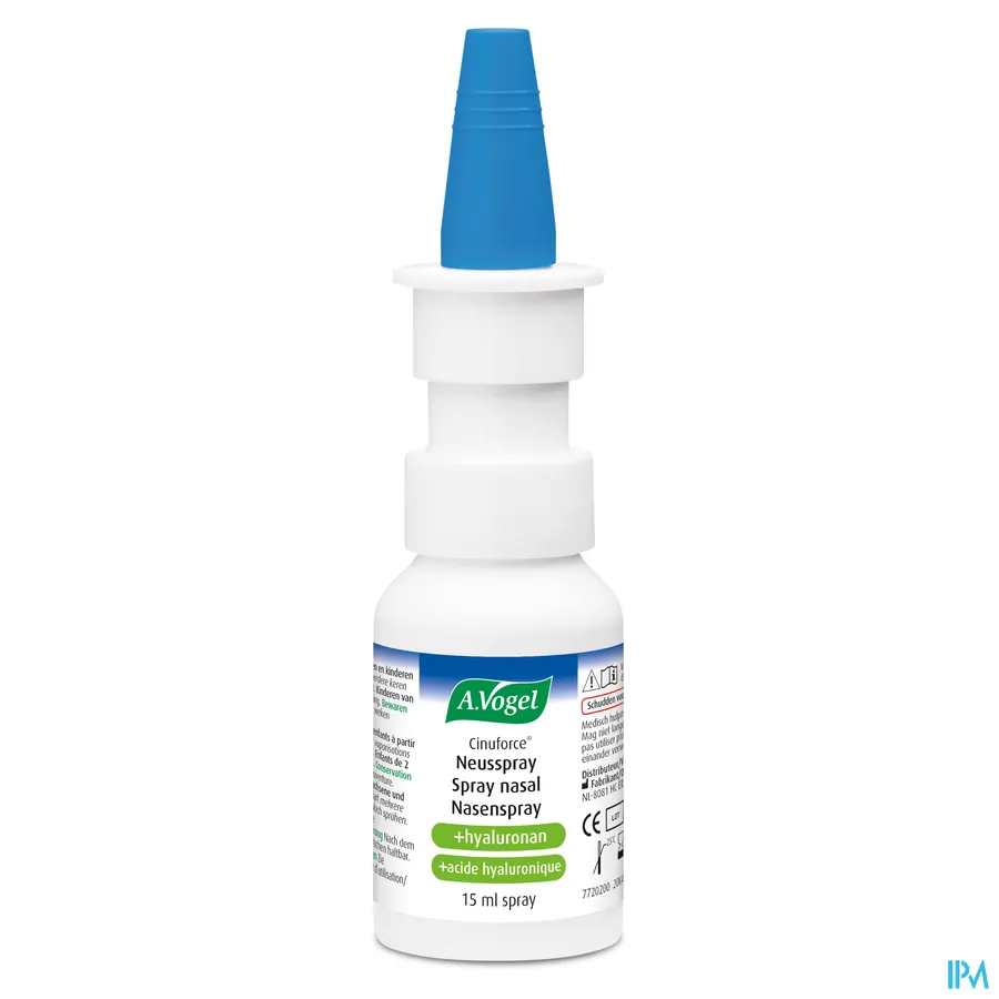packshot van A. Vogel Cinuforce Neusspray voor Droog Neusslijmvlies en Korstjes 15 ml