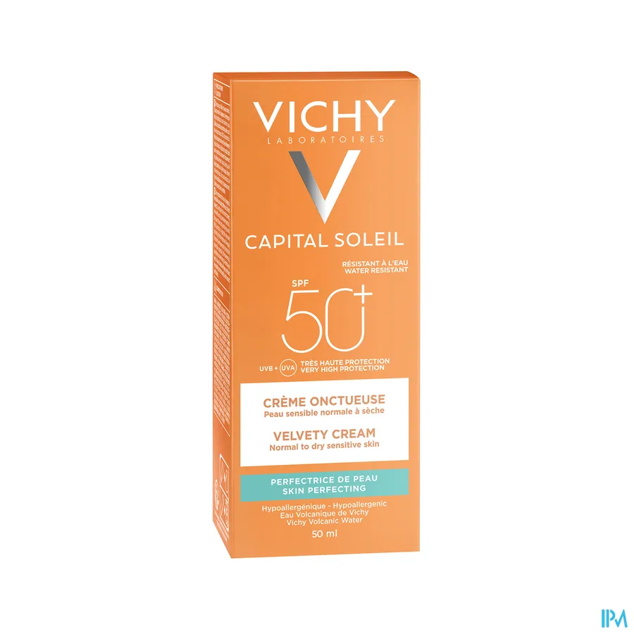 packshot van Vichy Ideal Soleil Zonnecrème met SPF 50+ voor Normale tot Droge Huid 50 ml