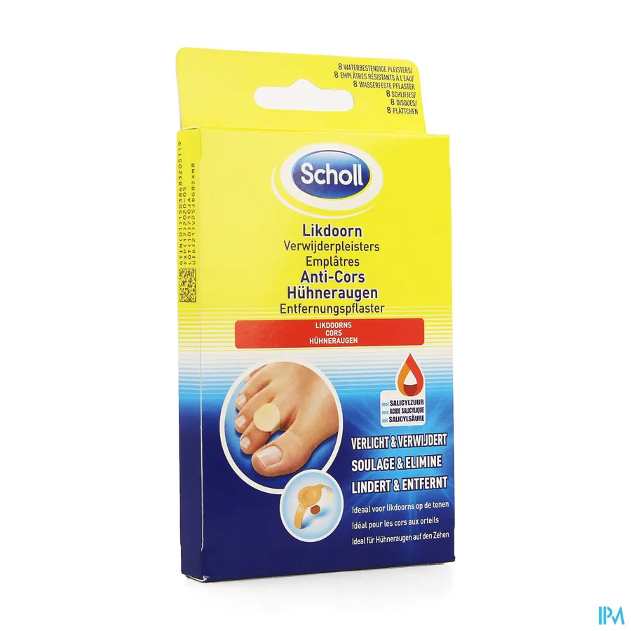 packshot van Scholl Likdoornverwijderpleister 6 Stuks