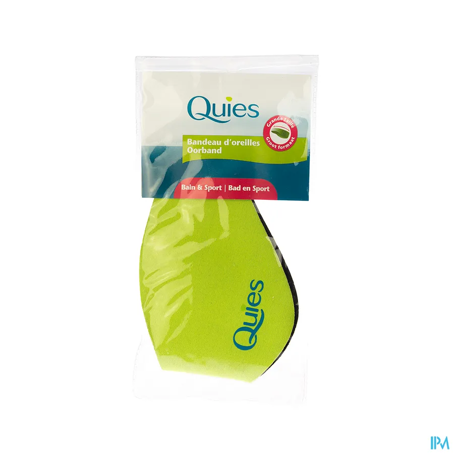 packshot van Quies Gehoorbescherming Oorband voor Bad en Sport in Groot Formaat en Omkeerbaar 1 Stuk