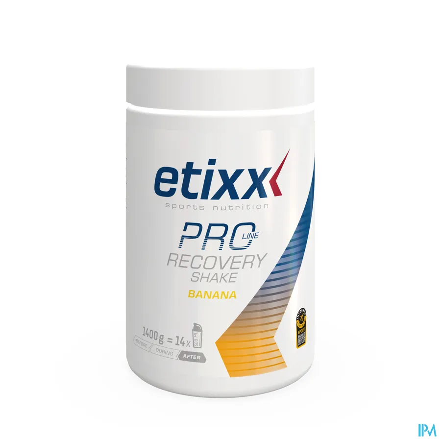 packshot van Etixx Recovery Shake Pro Line Banana 1400 g