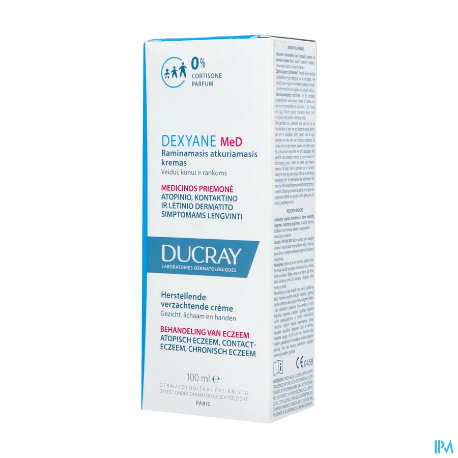 packshot van Ducray Dexyane MeD Herstellende Verzachtende Crème 100 ml