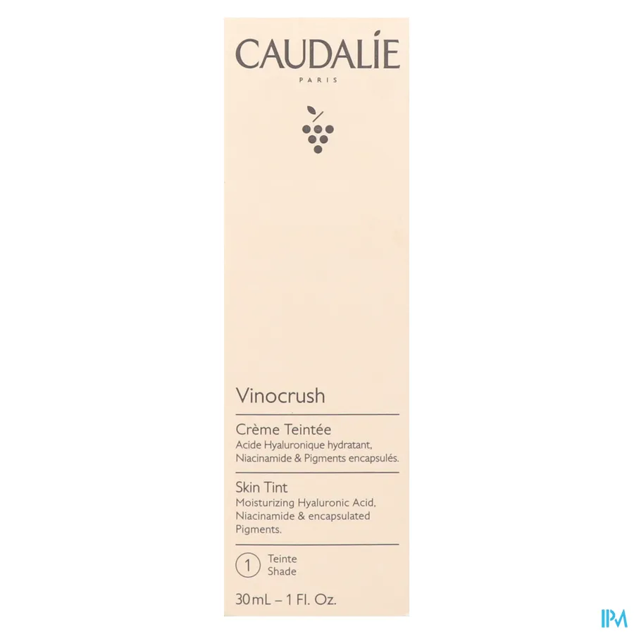 packshot van Caudalie Vinocrush Getinte Crème 30 ml Tint 1