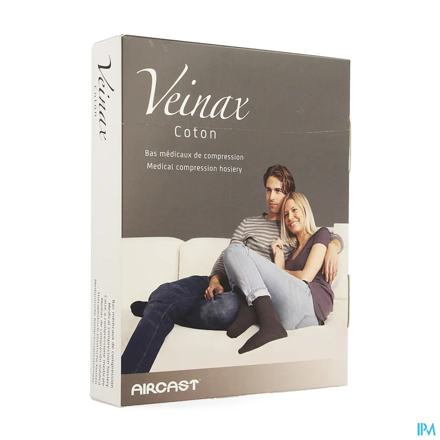 packshot van Veinax Therapeutisch Elastische Kousen 15-20 mmHg Man Kous Katoen Donkerblauw Maat 3L 1 Paar