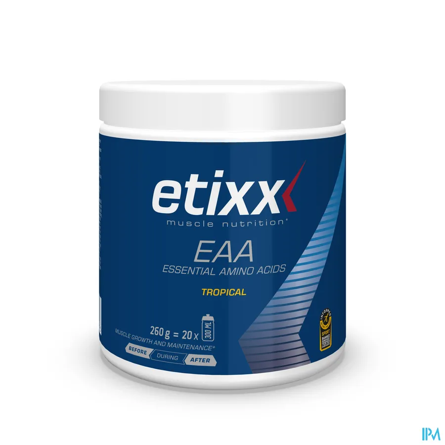 packshot van Etixx EAA Essential Amino Acids Tropical 260 g