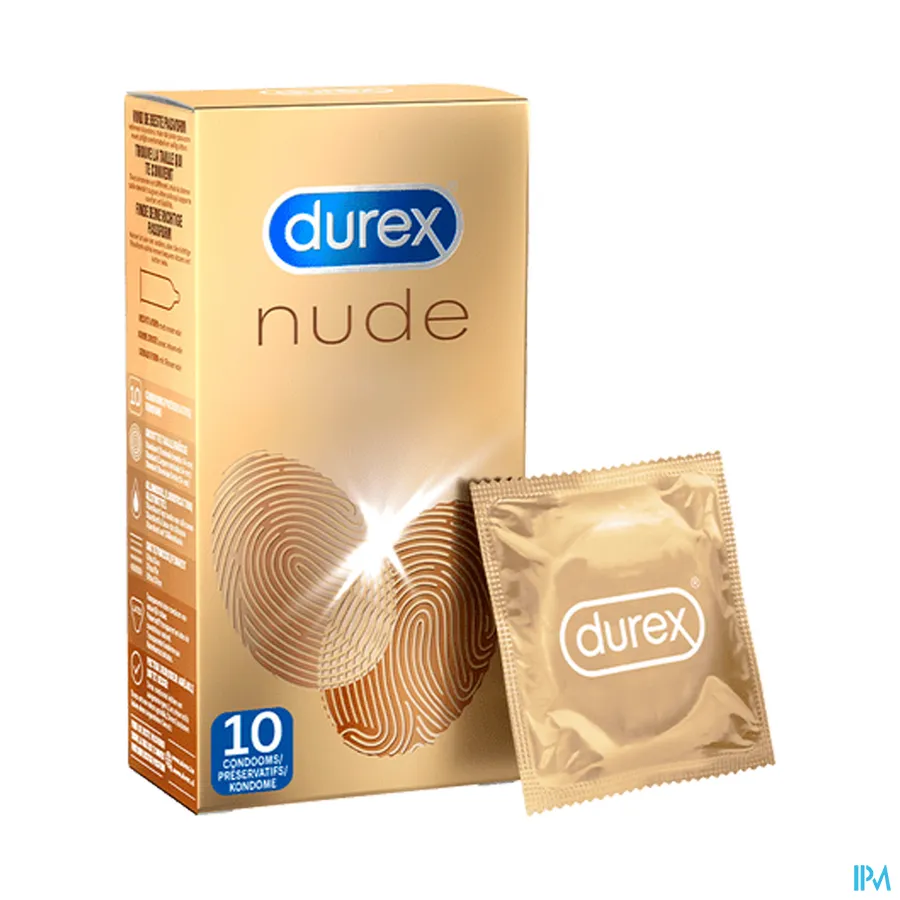 packshot van Durex Nude voor Huid-op-Huid Gevoel 10 Ultra Dunne Condooms