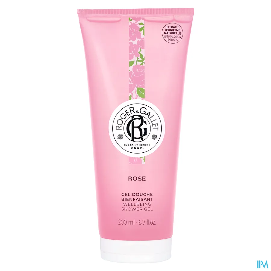 packshot van Roger & Gallet Rose Douchegel 200 ml