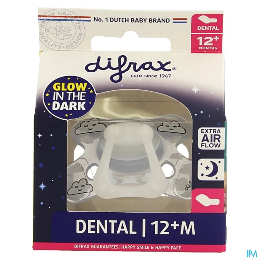 packshot van Difrax Fopspeen Dental +12m Nacht