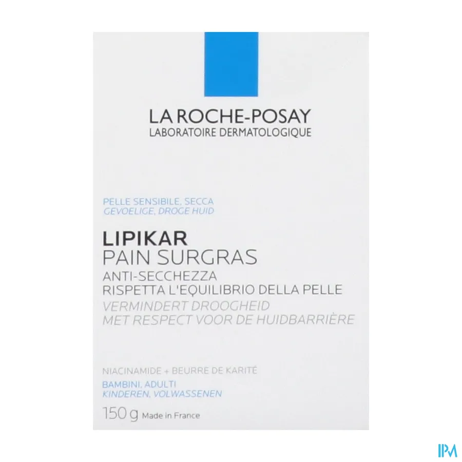 packshot van La Roche-Posay Lipikar Overvette Zeep 150 g