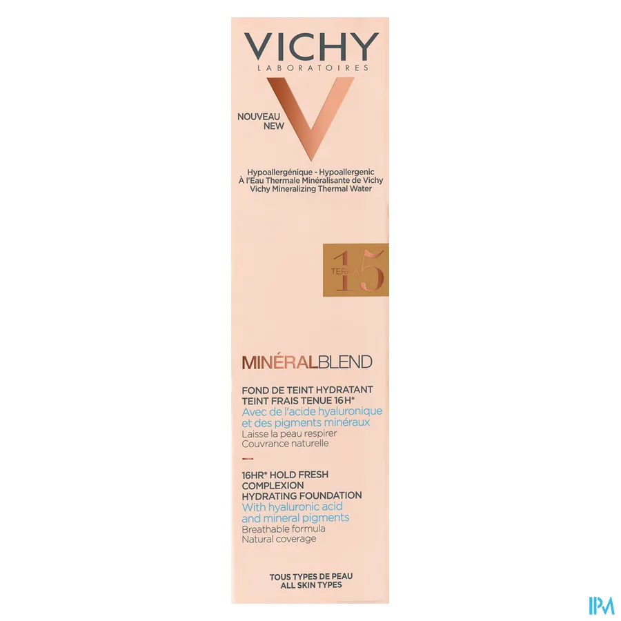 packshot van Vichy Minéralblend Fond De Teint Fluide 15 Terra 30 ml