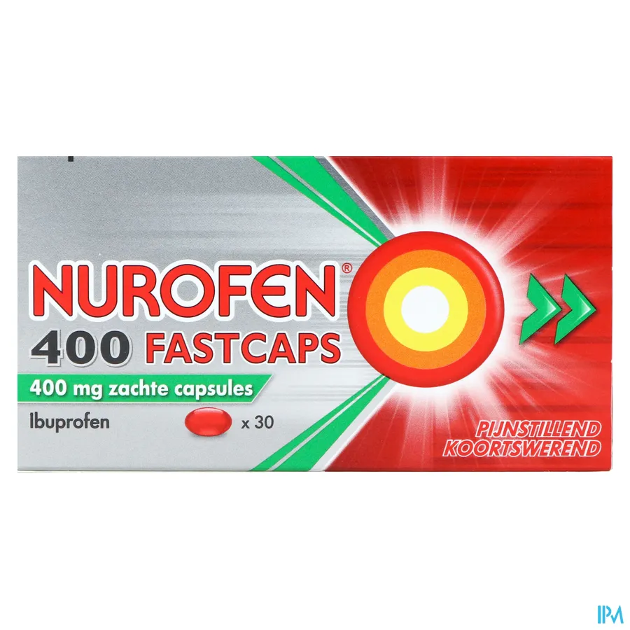 packshot van Nurofen 400 Fastcaps 30 Capsules