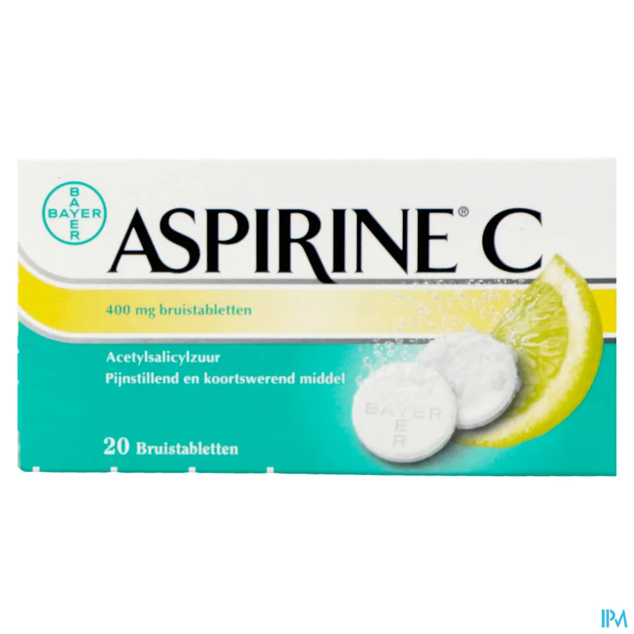 packshot van Aspirine C 20 Bruistabletten
