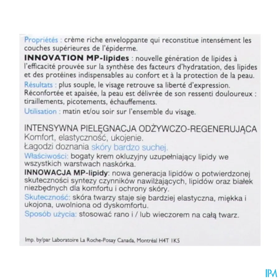 packshot van La Roche-Posay Nutritic Intense Riche 50ml