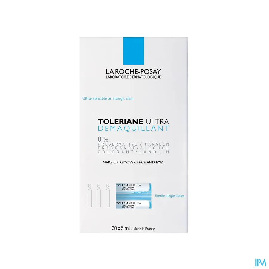 packshot van La Roche-Posay Toleriane Ultra Demaquillant Steriele Unidosissen 30 x 5 ml