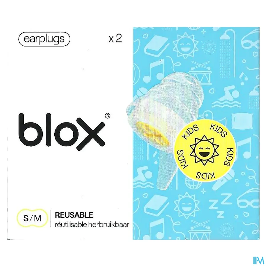 packshot van Blox Kids Herbruikbare Oordoppen 2 paar