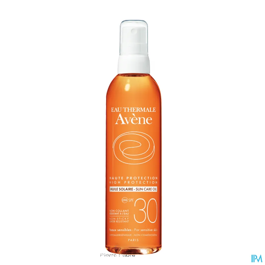packshot van Avène Waterbestendige Niet-Plakkerige Zonneolie met SPF 30 Flacon 200 ml