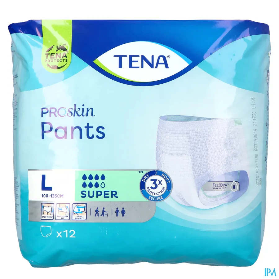packshot van TENA ProSkin Pants Super L - 12 stuks