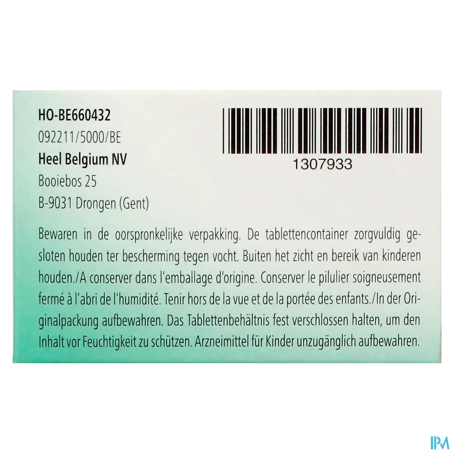 packshot van Heel Zeel T 50 Tabletten