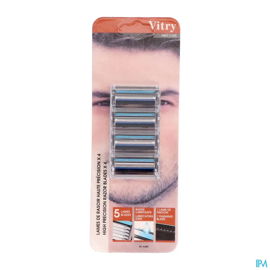 packshot van Vitry Precisie Scheermesjes 4 stuks