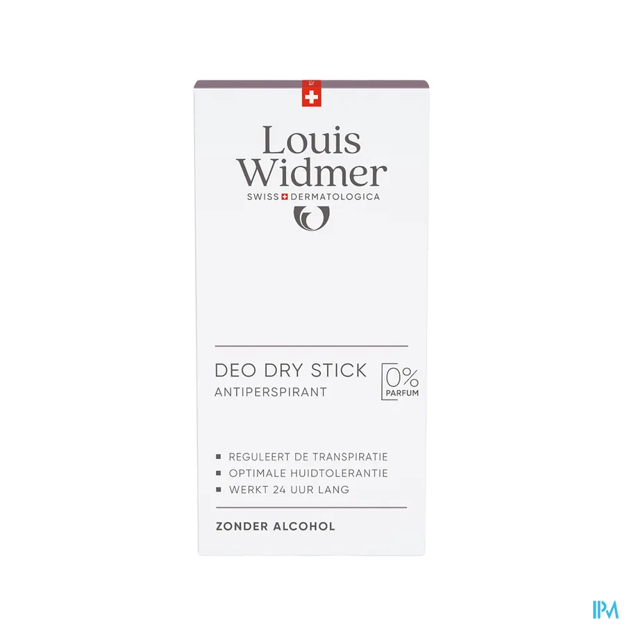 packshot van Widmer Deo Dry Stick Antiperspirant Zonder Parfum 50 ml