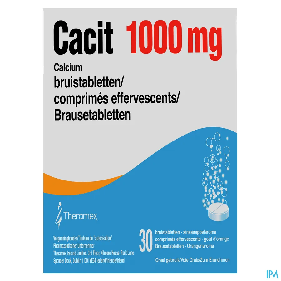 packshot van Cacit 1000 mg 30 Bruistabletten