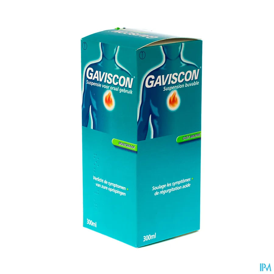 packshot van Gaviscon tegen Zure Oprispingen Muntsmaak 300 ml