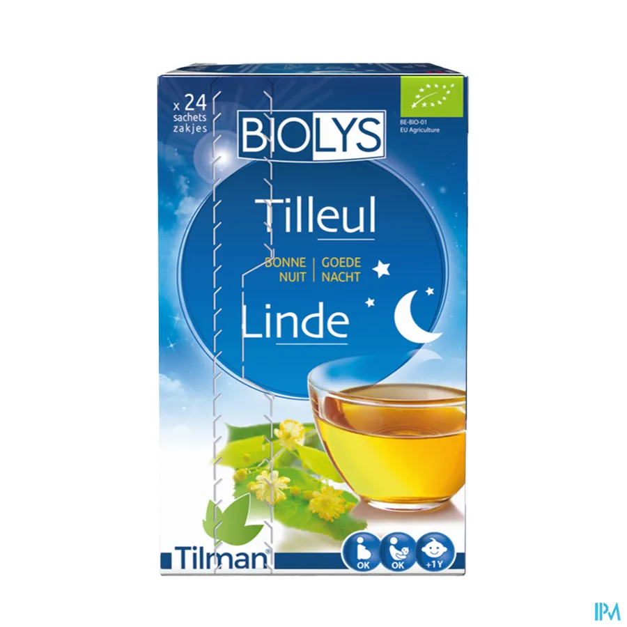 packshot van Tilman Biolys Linde 24 zakjes