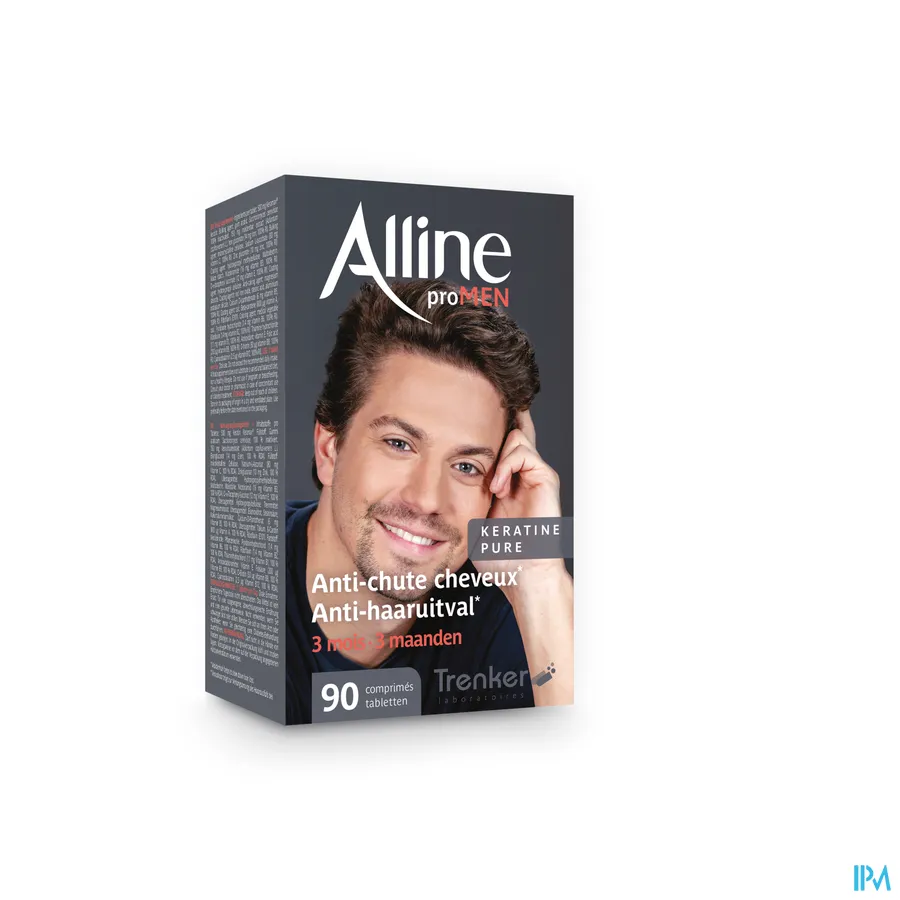 packshot van Alline Pro MEN Anti-Haaruitval voor 3 Maanden 90 Tabletten