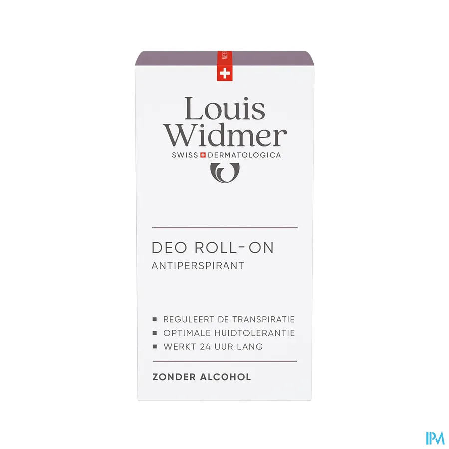 packshot van Louis Widmer Deo Roll-On Antiperspirant 50 ml - met parfum