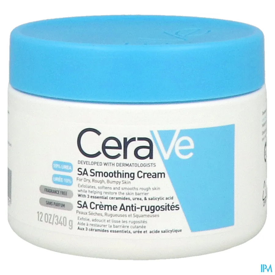 packshot van CeraVe SA Anti-Ruwe Huid Crème 340 g