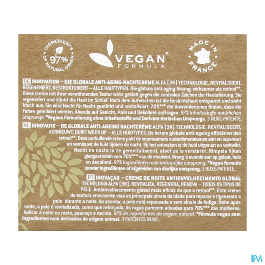 packshot van Nuxe Nuxuriance Ultra Global Anti-Aging Night Crème 50 ml