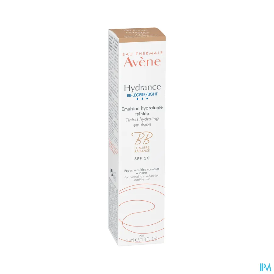 packshot van Avène Hydrance BB Lichte Getinte Hydraterende Emulsie SPF30 40 ml