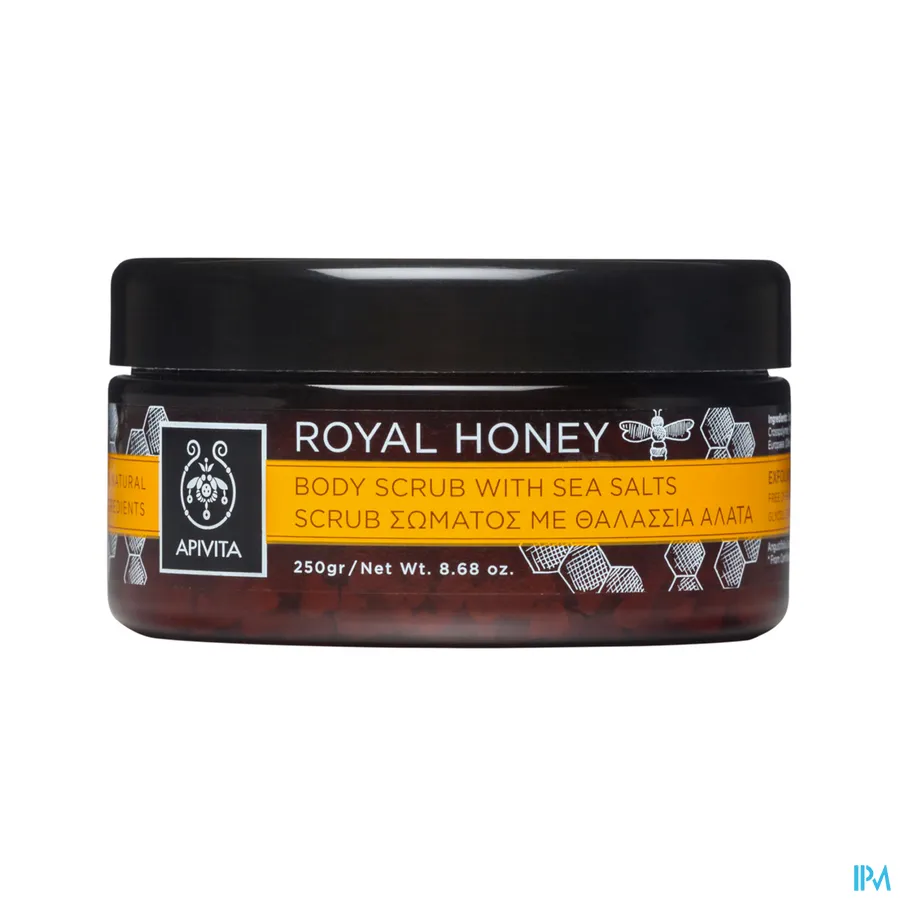 packshot van Apivita Royal Honey Scrub voor Lichaam met Zeezout 200 ml