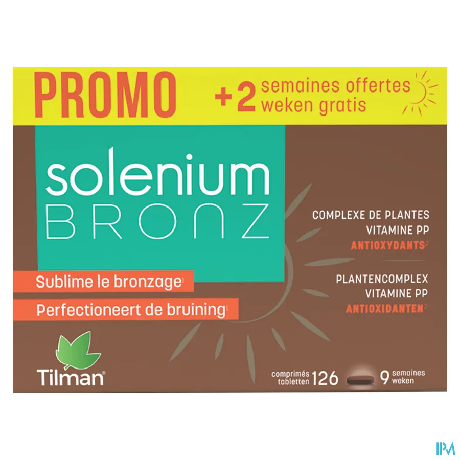 packshot van Tilman Solenium Bronz PROMO 126 tabletten
