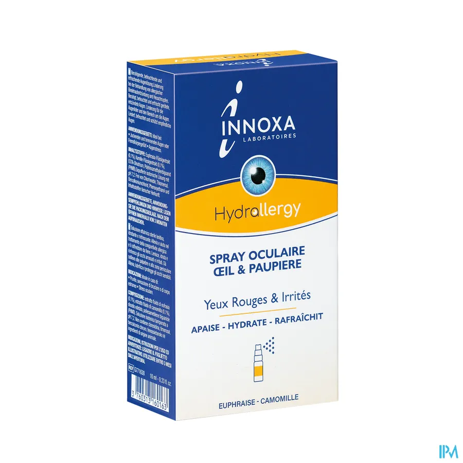 packshot van Innoxa Triple Action Oogspray (Rode & Geïriteerde Ogen) 10 ml