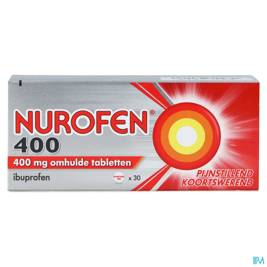 packshot van Nurofen 400 mg 30 Tabletten