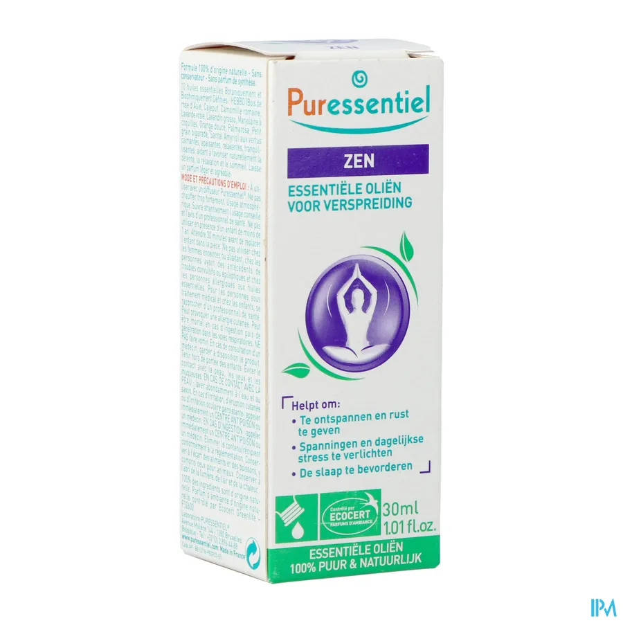 packshot van Puressentiel Zuiverend Verstuiving Zen Olie 30 ml