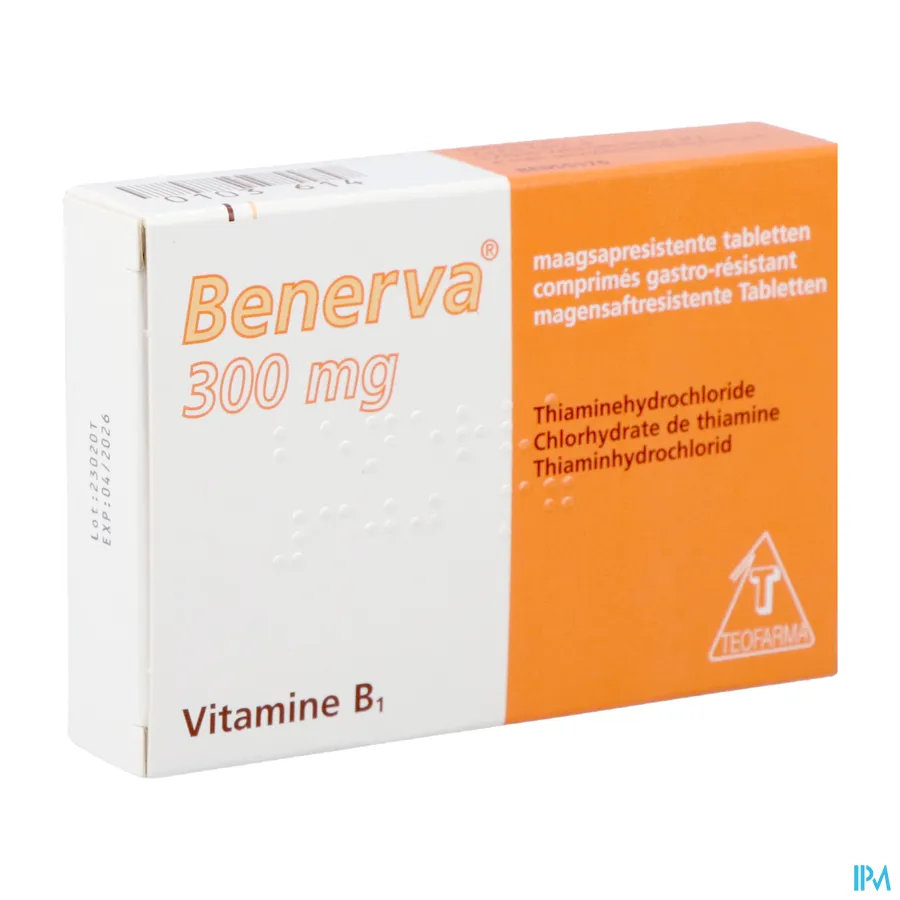 packshot van Benerva 300 mg 20 tabletten