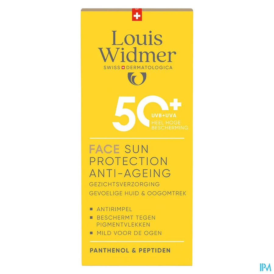 packshot van Widmer Face Sun Protection Anti-ageing 50+ 50 ml