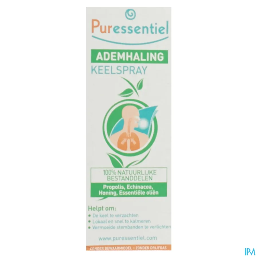 packshot van Puressentiel Ademhaling Keelspray 15 ml