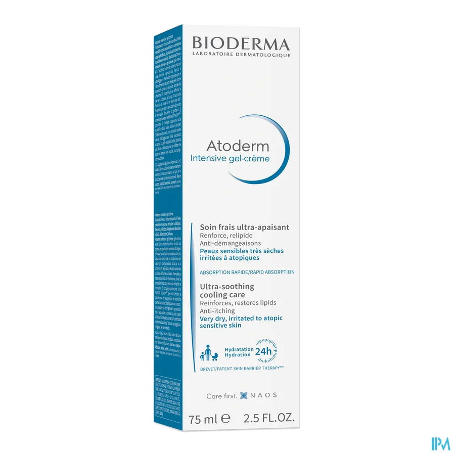 packshot van Bioderma Atoderm Intensieve Gelcrème 75 ml