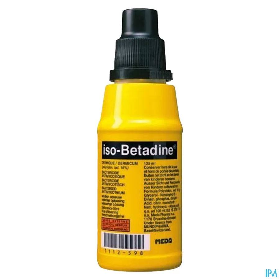 packshot van Iso-Betadine Dermicum 10% 125ml
