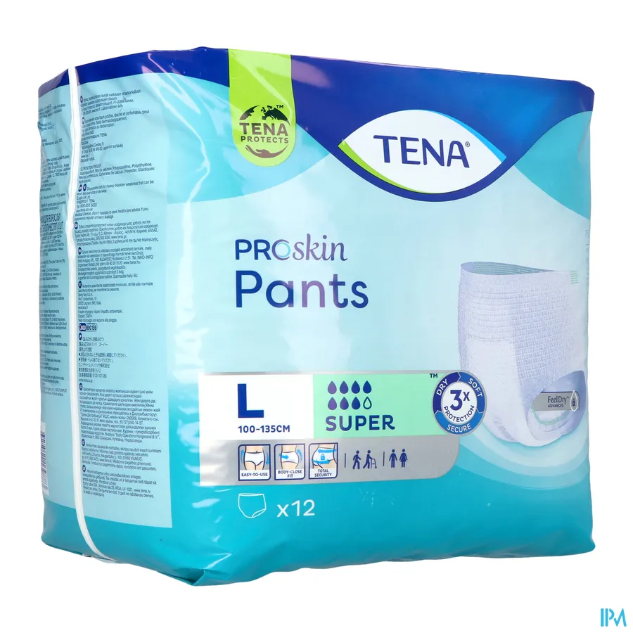 packshot van TENA ProSkin Pants Super L - 12 stuks