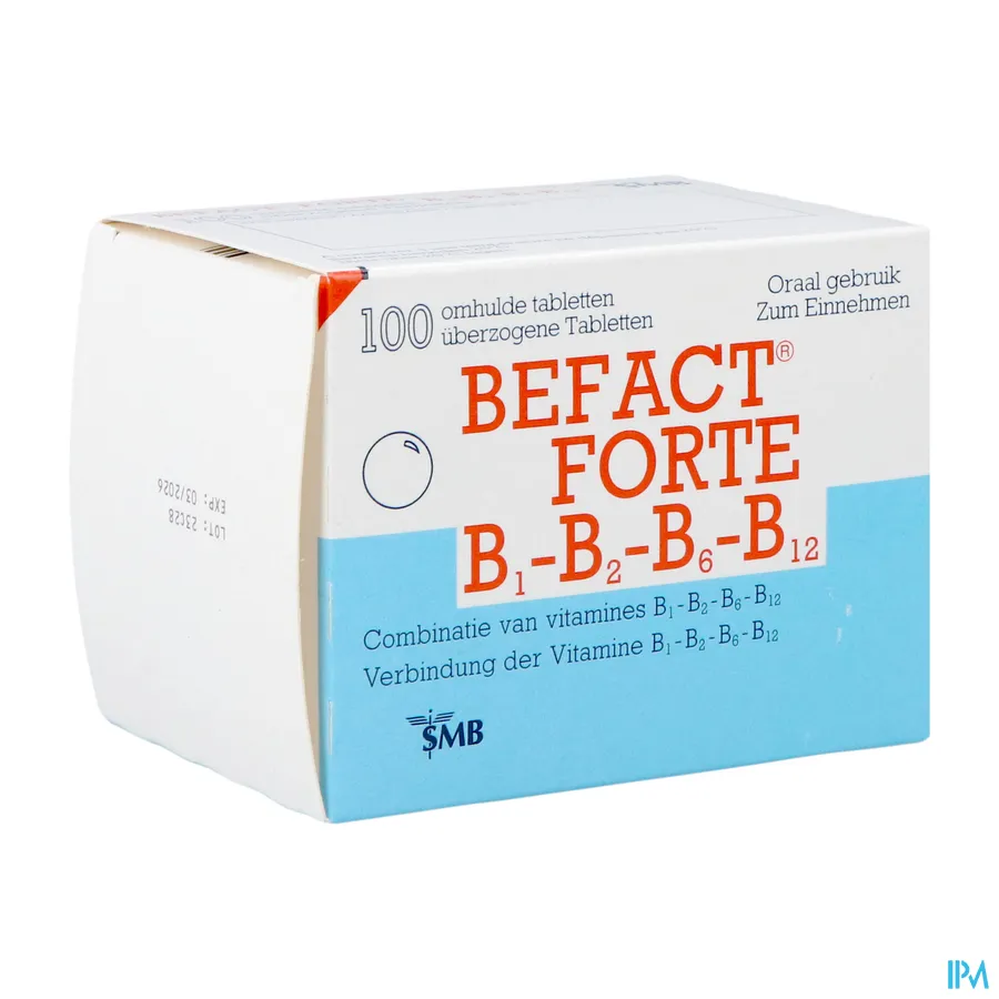 packshot van Befact Forte 100 Tabletten