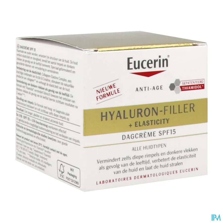 packshot van Eucerin Elasticity + Filler Dagcrème SPF 15 50 ml