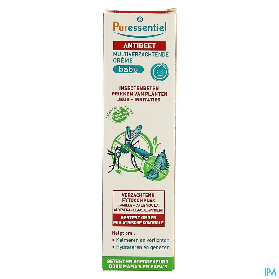 packshot van Puressentiel Anti-beet Verzachtende Crème voor Baby's bij Insectenbeten, Prikken van Planten, Jeuk en Irritaties 30 ml