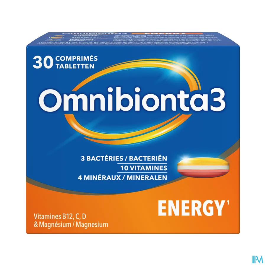 packshot van Omnibionta3 Energy 30 tabletten