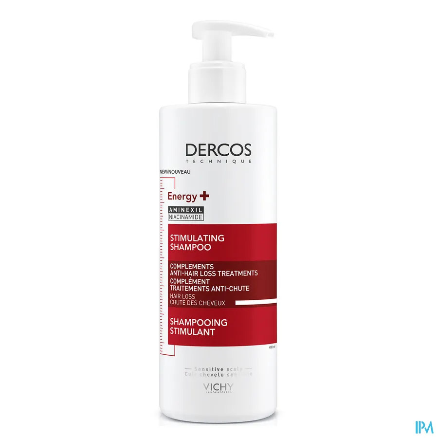 packshot van Vichy Dercos Energie Shampoo bij Haaruitval voor Sterker en Vitaler Haar 400 ml