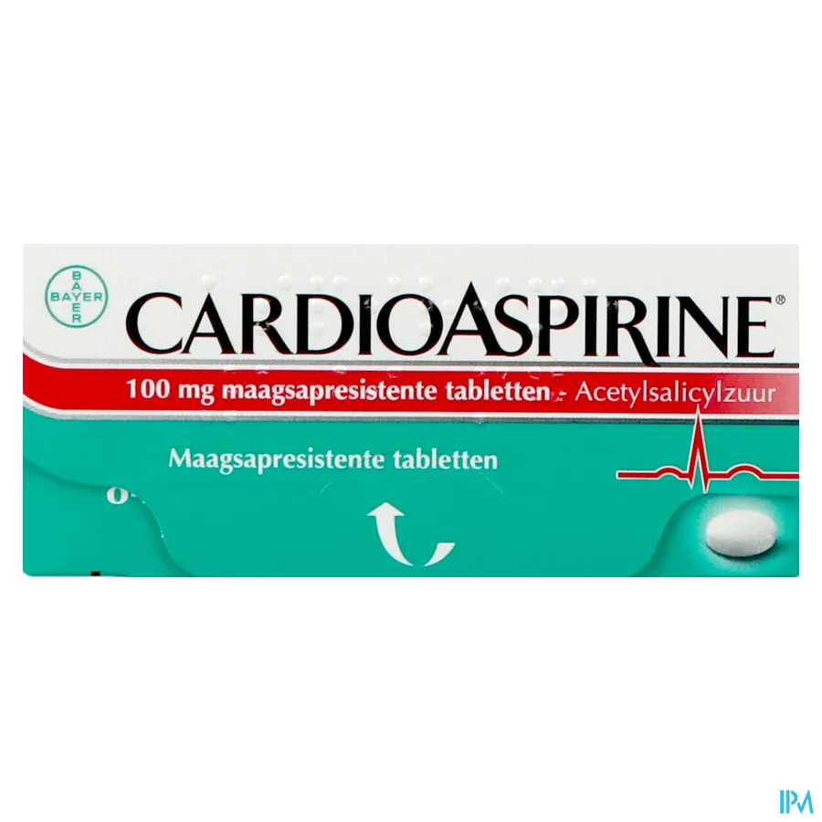 packshot van Cardioaspirine 100 mg 84 Tabletten
